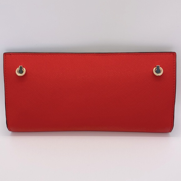 Dune London Red Leopard Print Wallet on a chain Crossbody - Picture 3 of 12